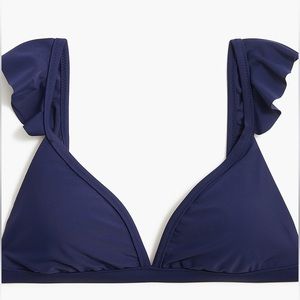 J.Crew Ruffle Shoulder V Neck Bikini Too, size XXL-NEVER WORN